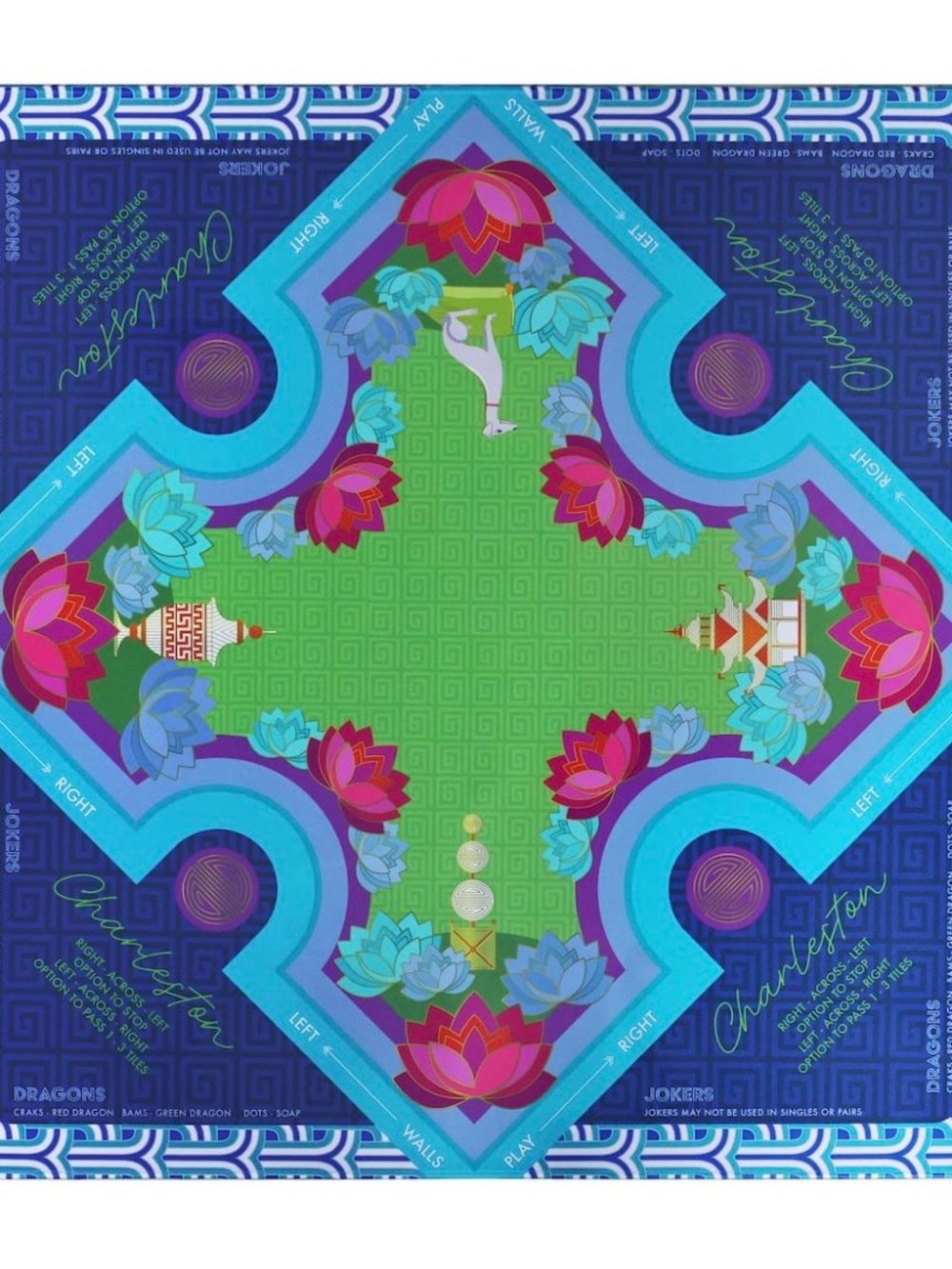 Jonathan Adler x Michaels Limited Edition multicolor Mahjong Mat with bag